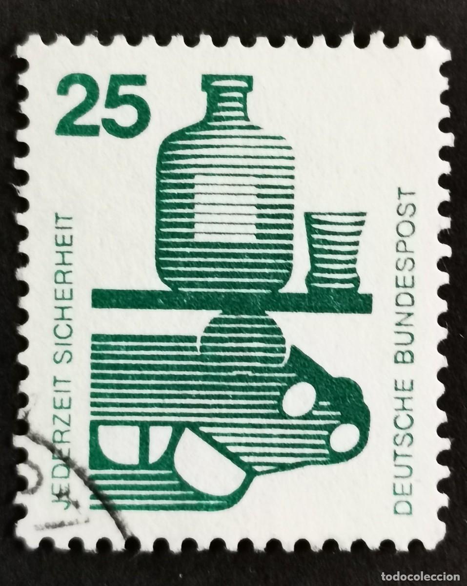Sellos: Sello Alemania R.Federal 1971,Prevenci&oacute;n accidentes: No bebas y conduzcas, 25 Pf. Michel: DE 697A