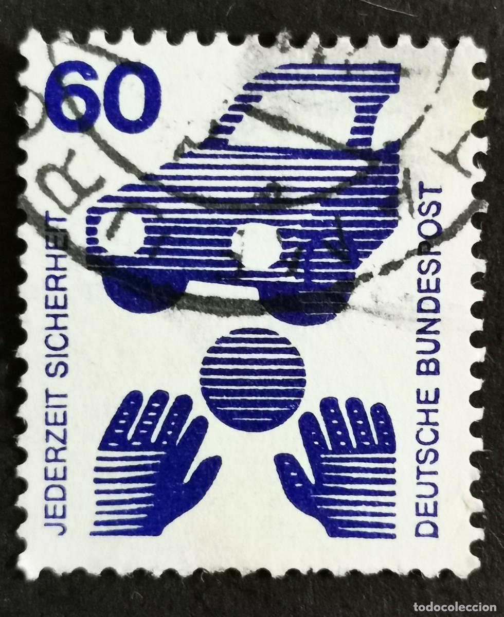 Sellos: Sello Alemania R.Federal 1971,Prevenci&oacute;n accidentes:Seguridad vial infantil, 60 Pf. Michel: DE 701A