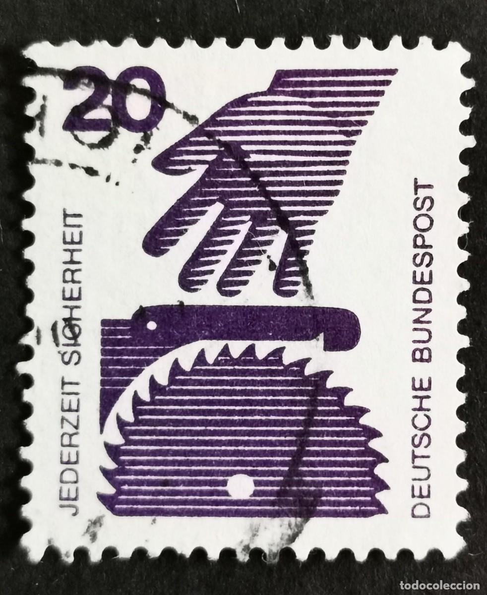 Sellos: Sello Alemania R.Federal 1972,Prevenci&oacute;n accidentes: Seguridad en la f&aacute;brica, 20 Pf. Michel: DE 696A