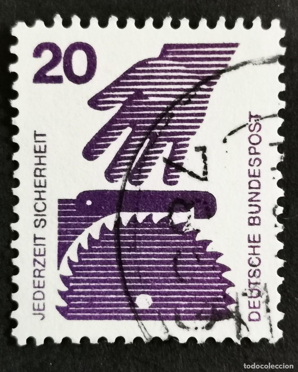 Sellos: Sello Alemania R.Federal 1972,Prevenci&oacute;n accidentes: Seguridad en la f&aacute;brica, 20 Pf. Michel: DE 696A