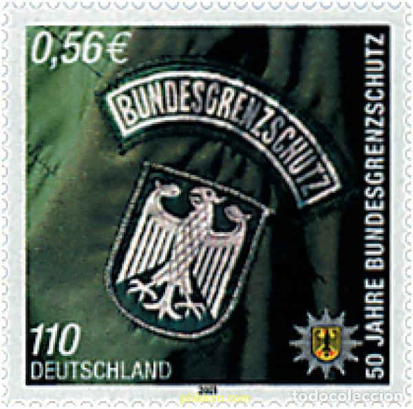 Sellos: 63585 MNH ALEMANIA FEDERAL 2001 CENTENARIO DE LA POLICIA DE FRONTERAS