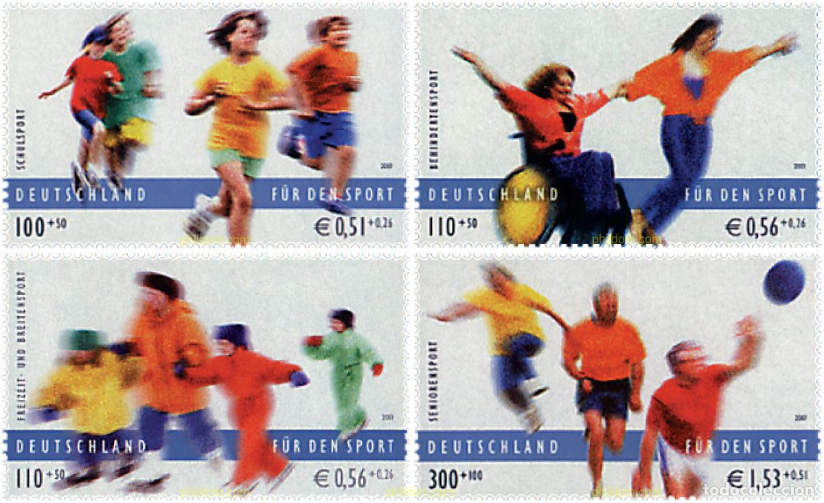 Sellos: 63579 MNH ALEMANIA FEDERAL 2001 PRO DEPORTE
