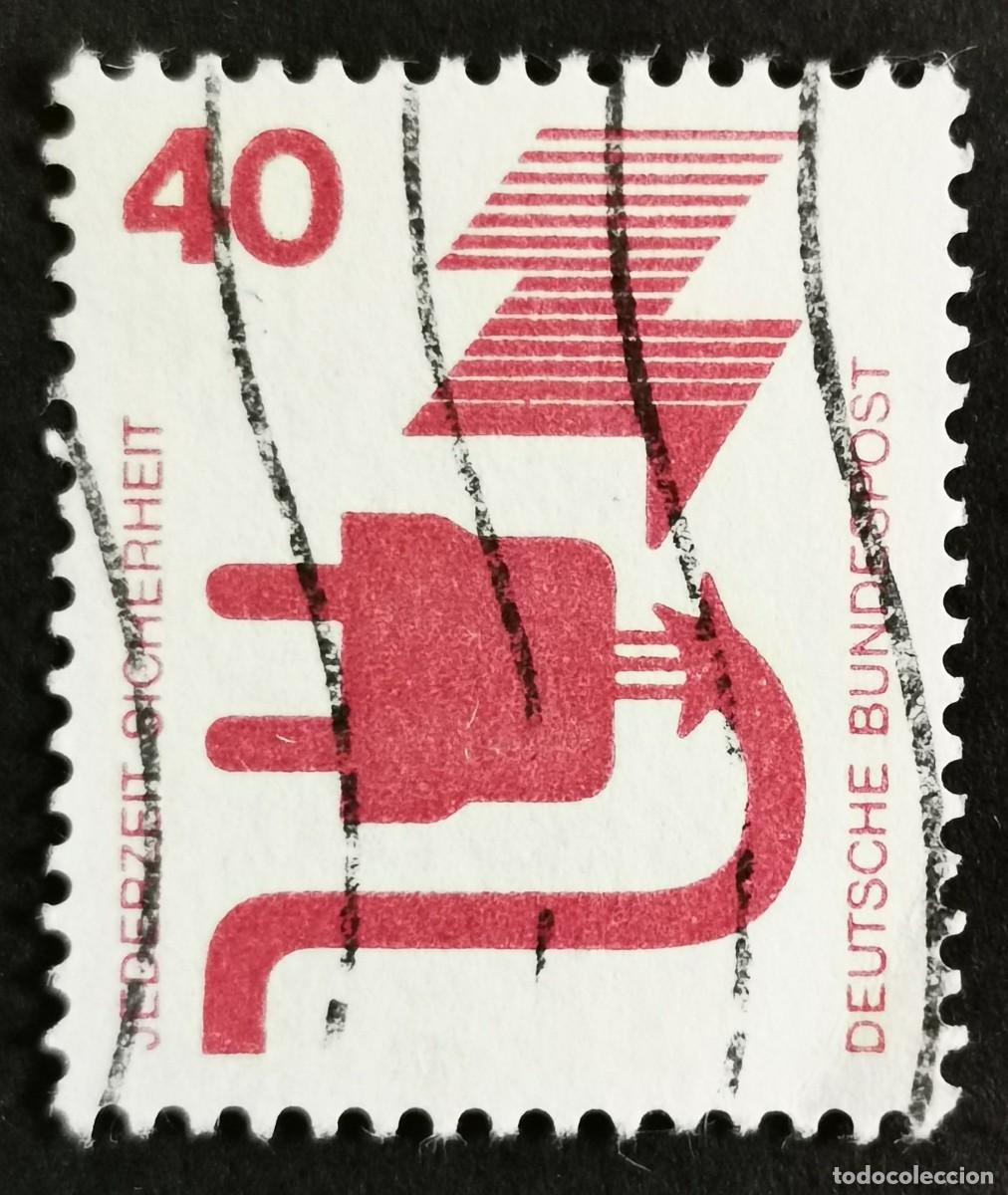 Sellos: Sello Alemania R.Federal 1972,Prevenci&oacute;n accidentes: Enchufe defectuoso, 40 Pf. Michel: DE 699A