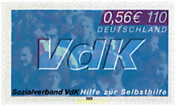 Sellos: 63533 MNH ALEMANIA FEDERAL 2001 50 ANIVERSARIO DE LA VDK