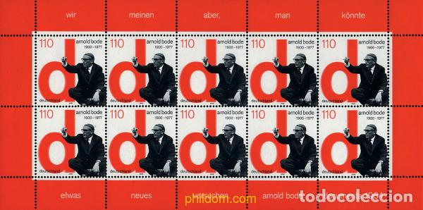 Sellos: 9229 MNH ALEMANIA FEDERAL 2000 CENTENARIO DEL NACIMIENTO DE ARNOLD BODE