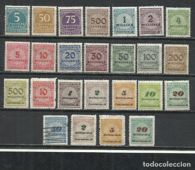 Sellos: R378P-LOTE SELLOS ALEMANIA A&Ntilde;OS 20S Rep&uacute;blica de Weimar BUENA CALIDAD.