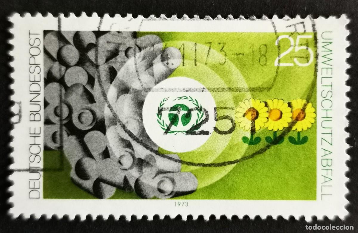Sellos: Sello Alemania R. Federal 1973, protecci&oacute;n del medio ambiente ,25 Pf. Michel: DE 774