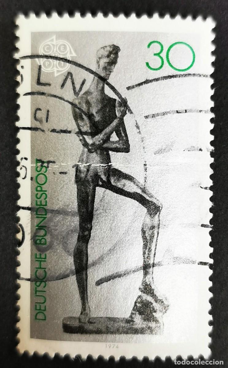 Sellos: Sello Alemania R. Federal 1974, Europa (C.E.P.T.) 1974 - Esculturas ,30 Pf. Michel: DE 804