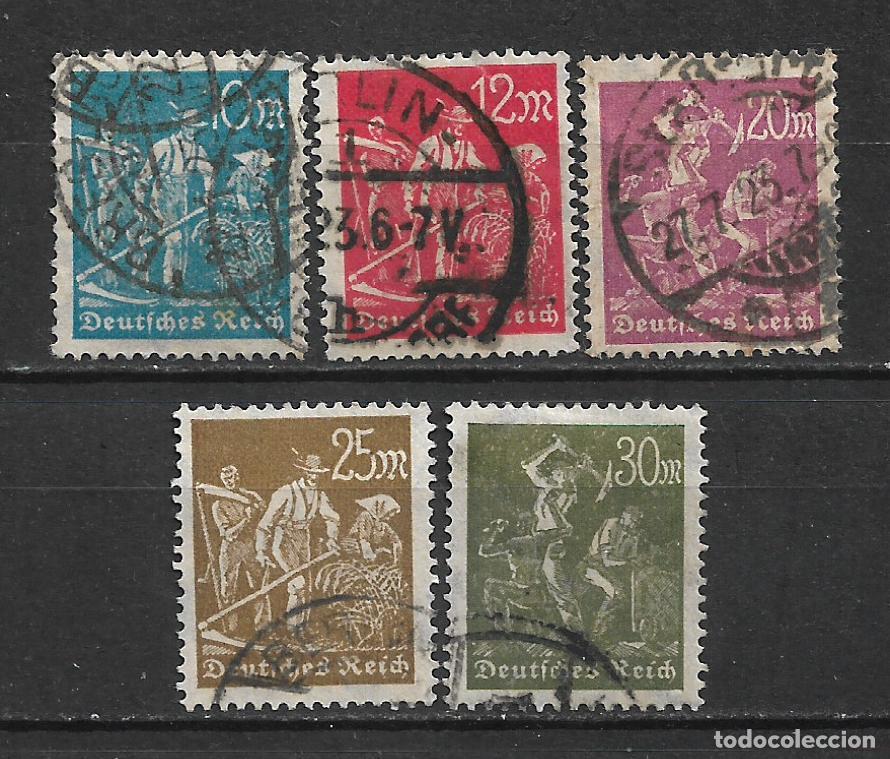 Sellos: alemania reich 1922 michel 239/243 usado - 1/15