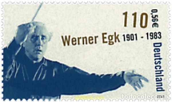 Sellos: 81003 MNH ALEMANIA FEDERAL 2001 CENTENARIO DEL NACIMIENTO DE WERNER EGK