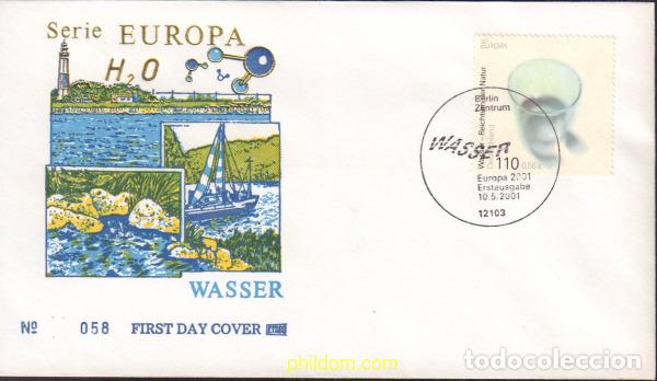 Sellos: 180017 MNH ALEMANIA FEDERAL 2001 EUROPA CEPT. EL AGUA, RIQUEZA NATURAL
