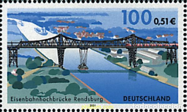 Sellos: 80997 MNH ALEMANIA FEDERAL 2001 LINEA DE FERROCARRIL DE RENDSBURG