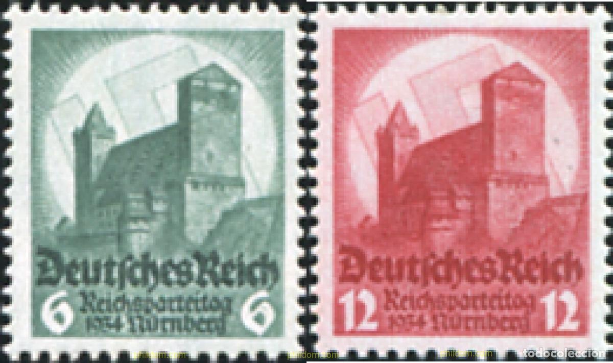 Sellos: 149827 MNH ALEMANIA 1934 2 CONGRESO DE NUREMBERG