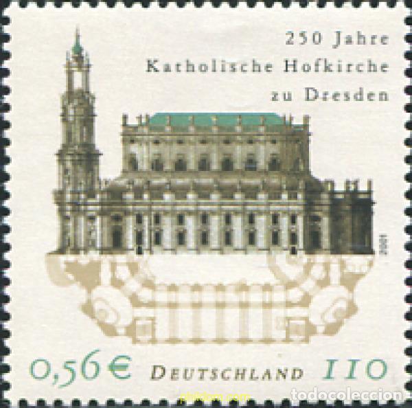 Sellos: 81007 MNH ALEMANIA FEDERAL 2001 250 ANIVERSARIO DE LA IGLESIA CATOLICA DE DRESDEN