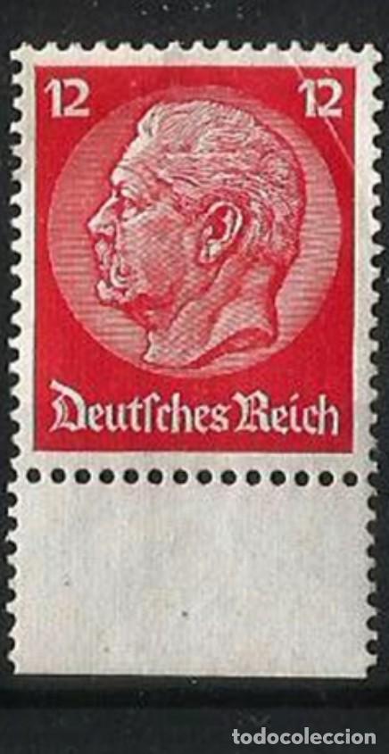 Sellos: ALEMANIA IMPERIO 1935 - HINDENBURG - 12P - NUEVO