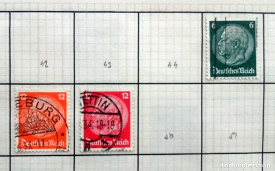 Sellos: Alemania 3 sellos en p&aacute;gina de Album 1929-1932