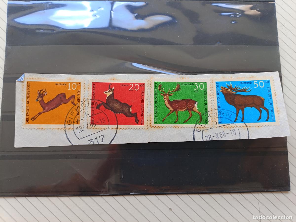 Sellos: Alemania. Sellos de animales, en papel