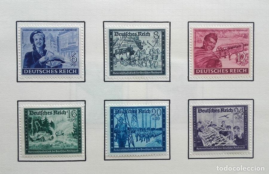 Sellos: Alemania 6 sellos de 1944