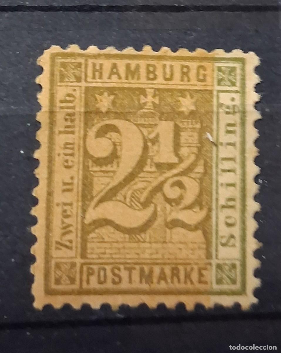 Sellos: ALEMANIA, HAMBURGO, 1867, CAT.YT.6A.