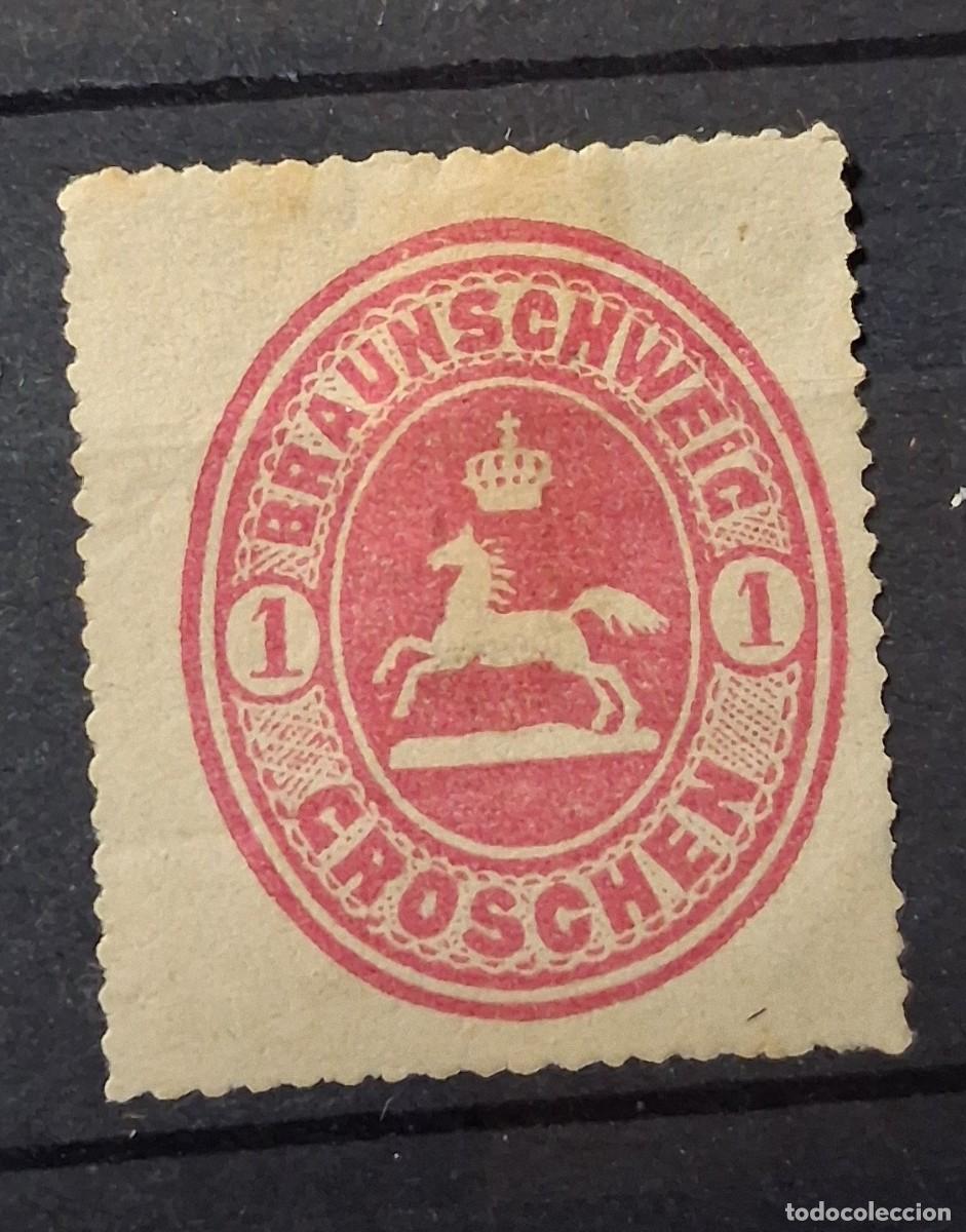 Sellos: ALEMANIA, BRUNSWICK, 1865, CAT.YT. 13.