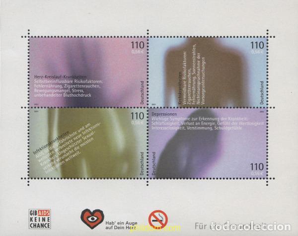 Sellos: 81011 MNH ALEMANIA FEDERAL 2001 SALUD