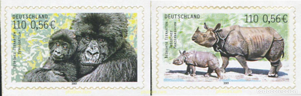 Sellos: 81012 MNH ALEMANIA FEDERAL 2001 FAUNA PROTEGIDA