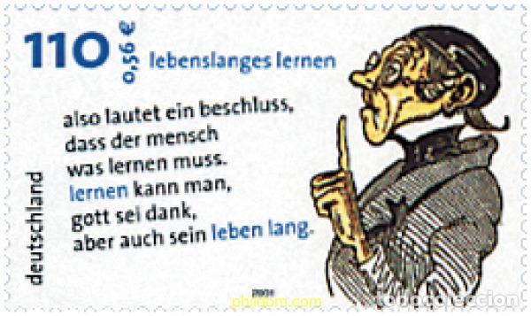 Sellos: 81016 MNH ALEMANIA FEDERAL 2001 ESTUDIAR TODA LA VIDA