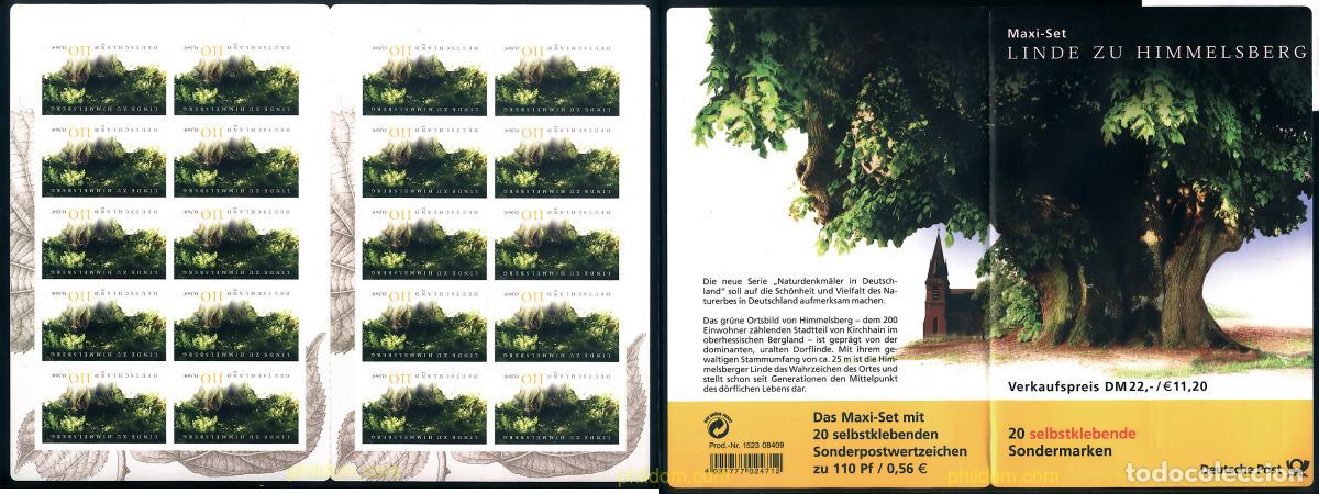 Sellos: 3494 MNH ALEMANIA FEDERAL 2001 NATURALEZA EN ALEMANIA