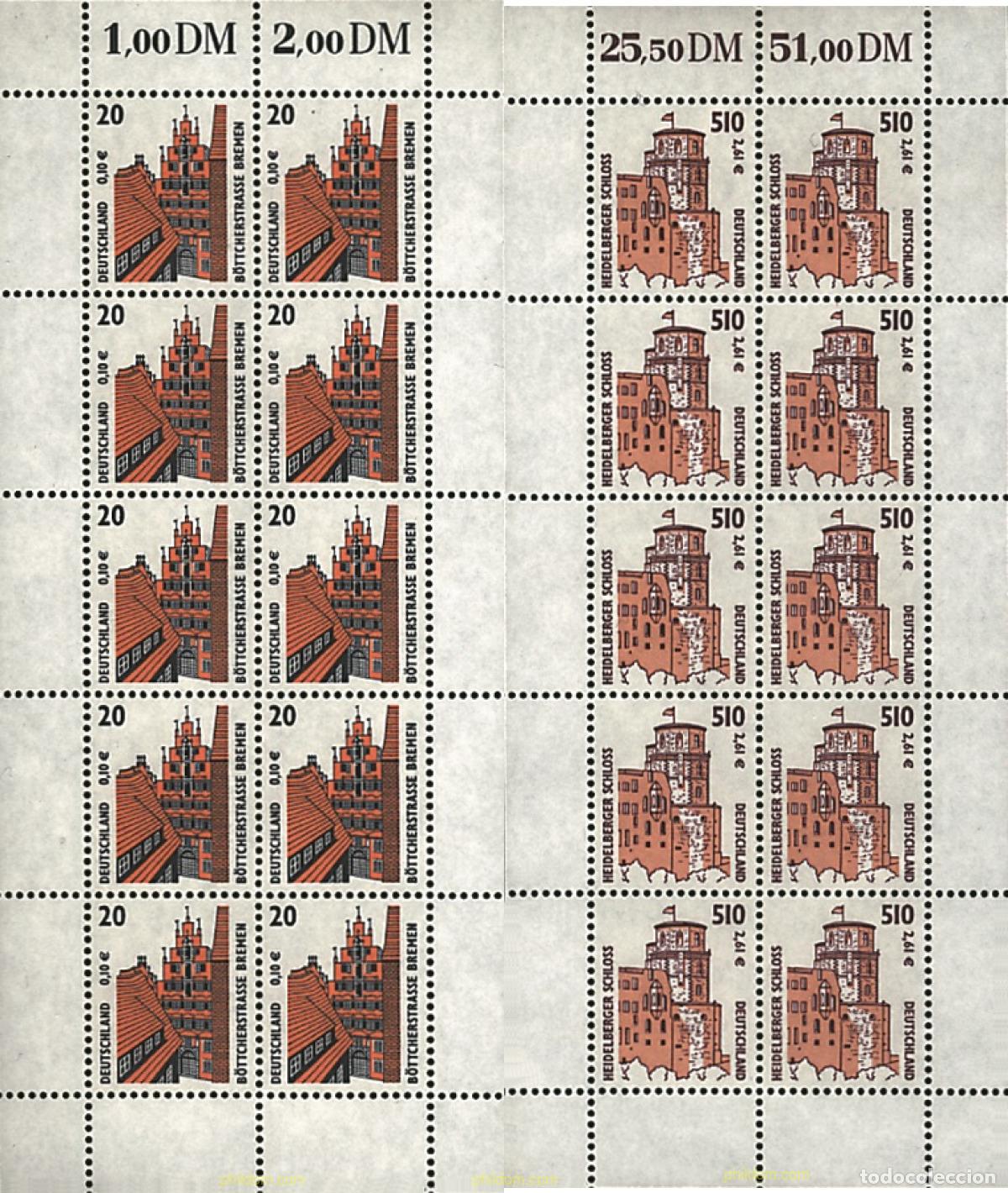 Sellos: 7922 MNH ALEMANIA FEDERAL 2001 LUGARES HISTORICOS