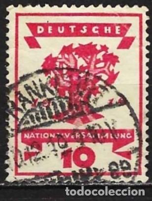 Sellos: Alemania (Imperio) 1919 - Mi 107 - YT 106 - Asamblea Nacional de Weimar - Arbol
