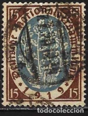 Sellos: Alemania (Imperio) 1919 - Mi 108 - YT 107 - Asamblea Nacional de Weimar