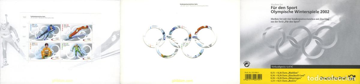 Sellos: 2033 MNH ALEMANIA FEDERAL 2002 19 JUEGOS OLIMPICOS INVIERNO. SALT LAKE CITY 2002