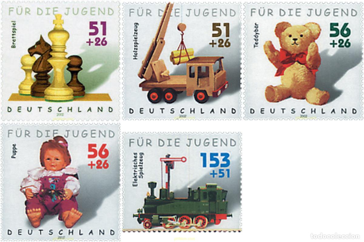 Sellos: 97827 MNH ALEMANIA FEDERAL 2002 PRO INFANCIA. JUEGOS INFANTILES