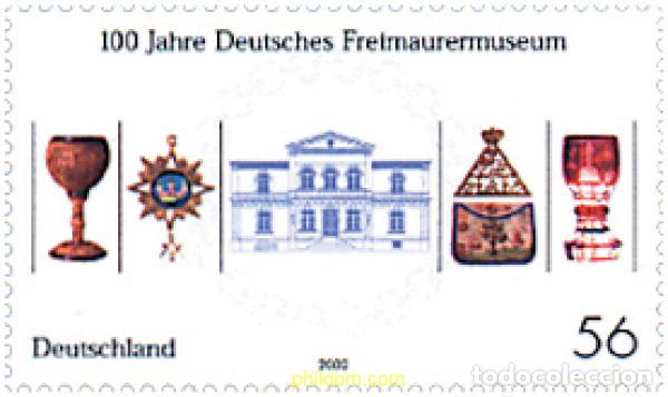 Sellos: 97978 MNH ALEMANIA FEDERAL 2002 CENTENARIO DEL MUSEO DE LOS FRANCOMASONES ALEMANES