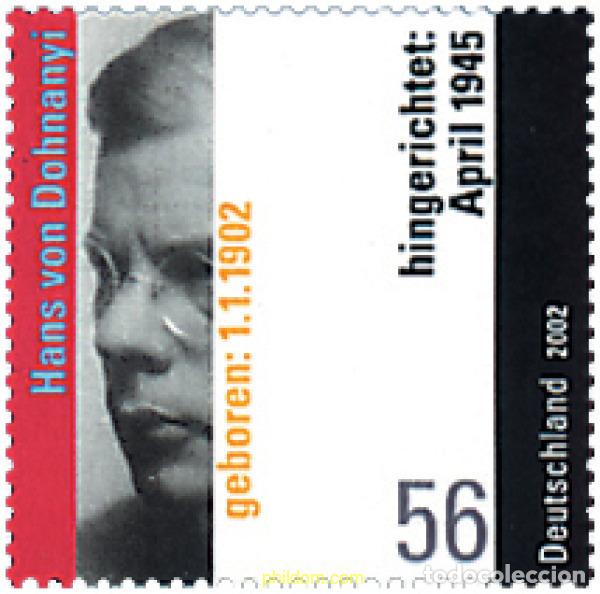 Sellos: 97974 MNH ALEMANIA FEDERAL 2002 CENTENARIO DEL NACIMIENTO DE HANS VON DOHNANYI