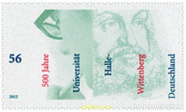 Sellos: 98412 MNH ALEMANIA FEDERAL 2002 500 ANIVERSARIO DE LA UNIVERSIDAD DE HALLE-WITTENBERG