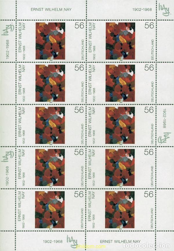 Sellos: 12111 MNH ALEMANIA FEDERAL 2002 CENTENARIO DEL NACIMIENTO DE ERNST WILHELM NAY
