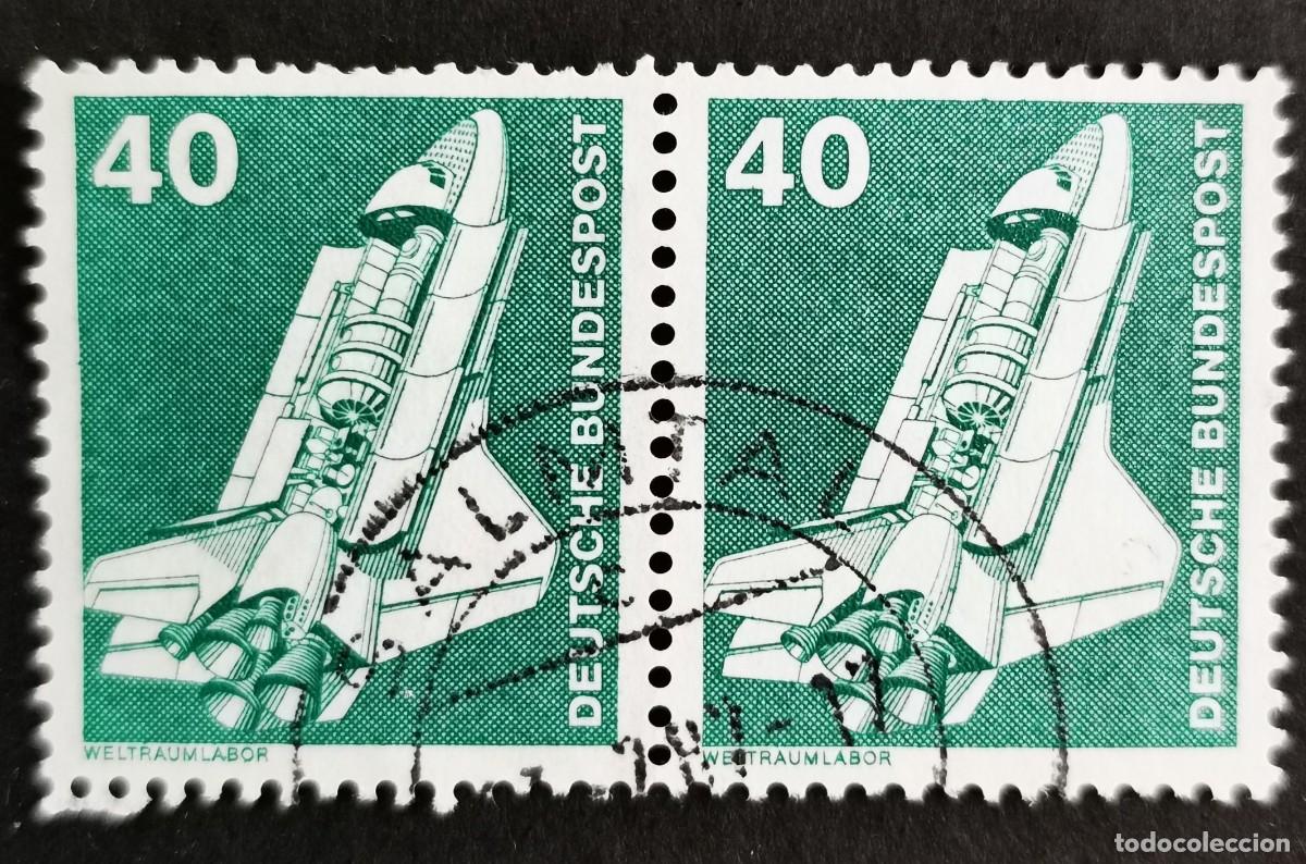 Sellos: Sello Alemania R. Federal 1975, Elementos industria: Laboratorio Espacial, 40 Pf. Michel: DE 850