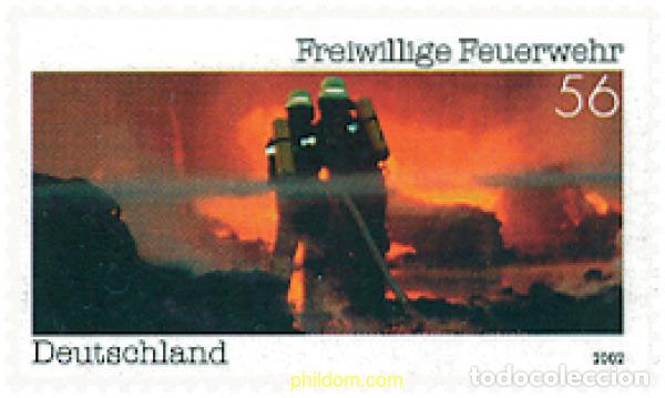 Sellos: 100990 MNH ALEMANIA FEDERAL 2002 BOMBEROS