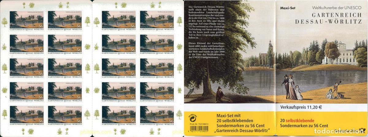Sellos: 100995 MNH ALEMANIA FEDERAL 2002 PATRIMONIO DE LA HUMANIDAD, UNESCO