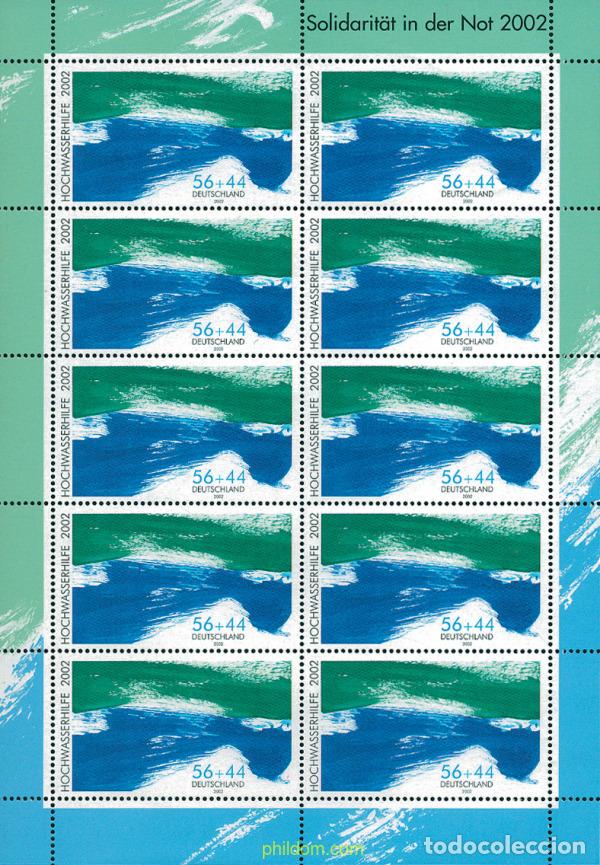 Sellos: 101659 MNH ALEMANIA FEDERAL 2002 PRO VICTIMAS DE LAS INUNDACIONES