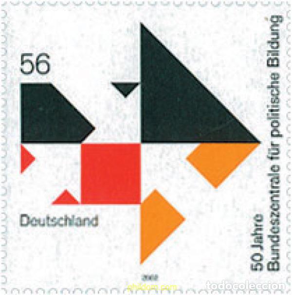 Sellos: 106156 MNH ALEMANIA FEDERAL 2002 50 ANIVERSARIO DEL CENTRO FEDERAL PARA LA EDUCACION POLITICA