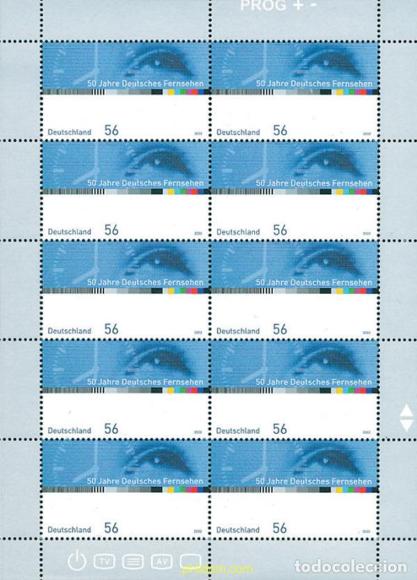 Sellos: 106159 MNH ALEMANIA FEDERAL 2002 50 ANIVERSARIO DE LA TELEVISION ALEMANA