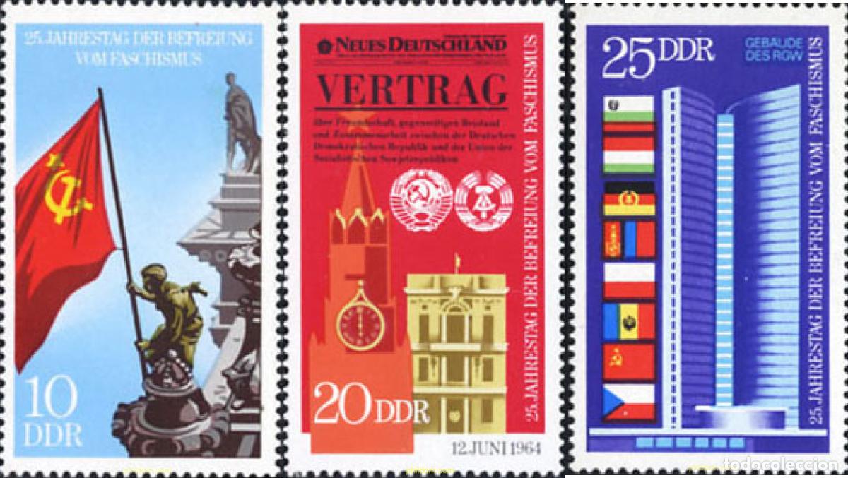 Sellos: 109133 MNH ALEMANIA DEMOCRATICA 1970 25 ANIVERSARIO DE LA LIBERACION DEL FASCISMO