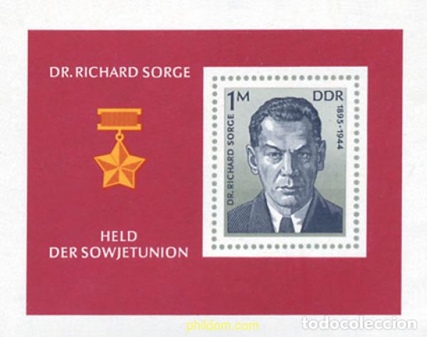 Sellos: 109266 MNH ALEMANIA DEMOCRATICA 1976 DR. RICHARD SORGE