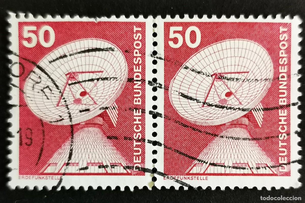 Sellos: Sello Alemania R. Federal 1975, Elementos industria: Antena parab&oacute;lica , 50 Pf. Michel: DE 851