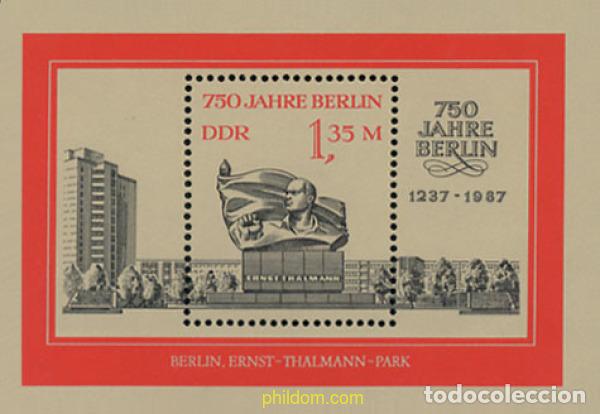 Sellos: 109474 MNH ALEMANIA DEMOCRATICA 1987 750 ANIVERSARIO DE LA FUNDACION DE BERLIN