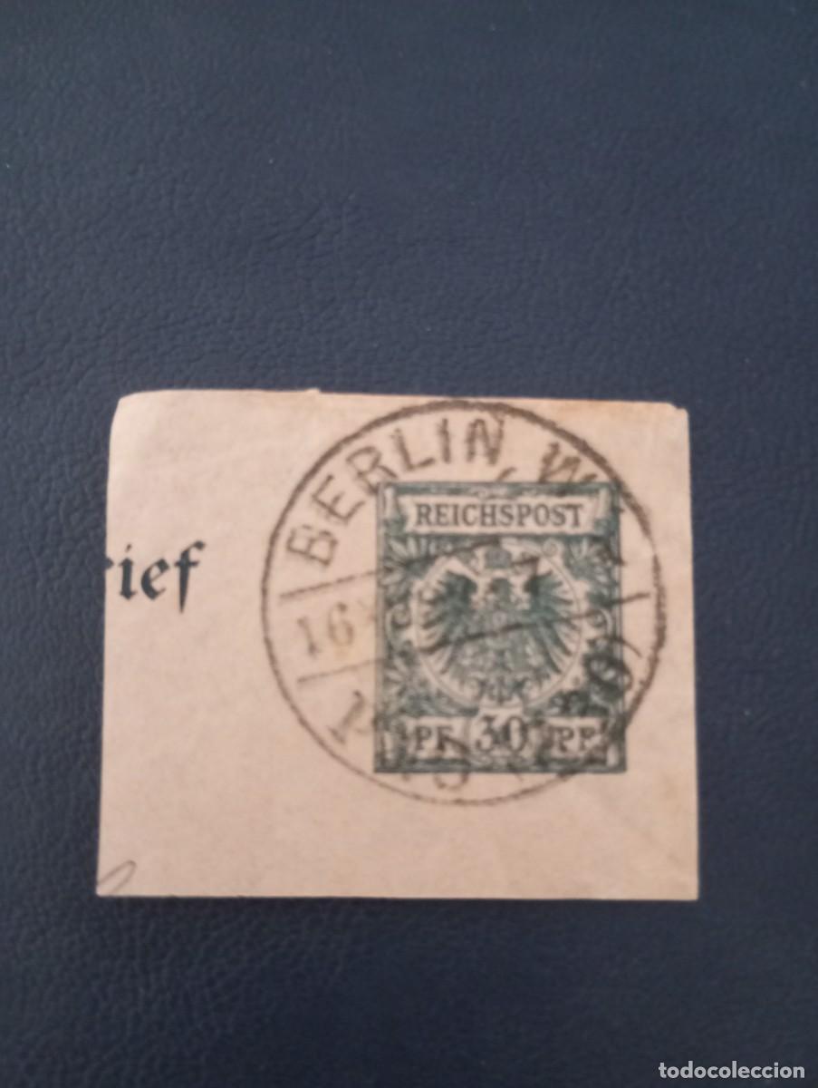 Sellos: ALEMANIA, 1885 MATASELLOS BERLIN, FRAGMENTO KARTENBRIEF