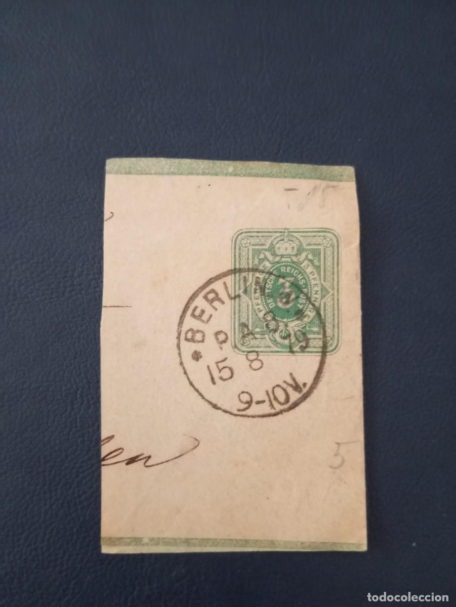 Sellos: ALEMANIA, 1879, MATASELLOS BERL&Iacute;N, FRAGMENTO FAJ&Iacute;N PERI&Oacute;DICO