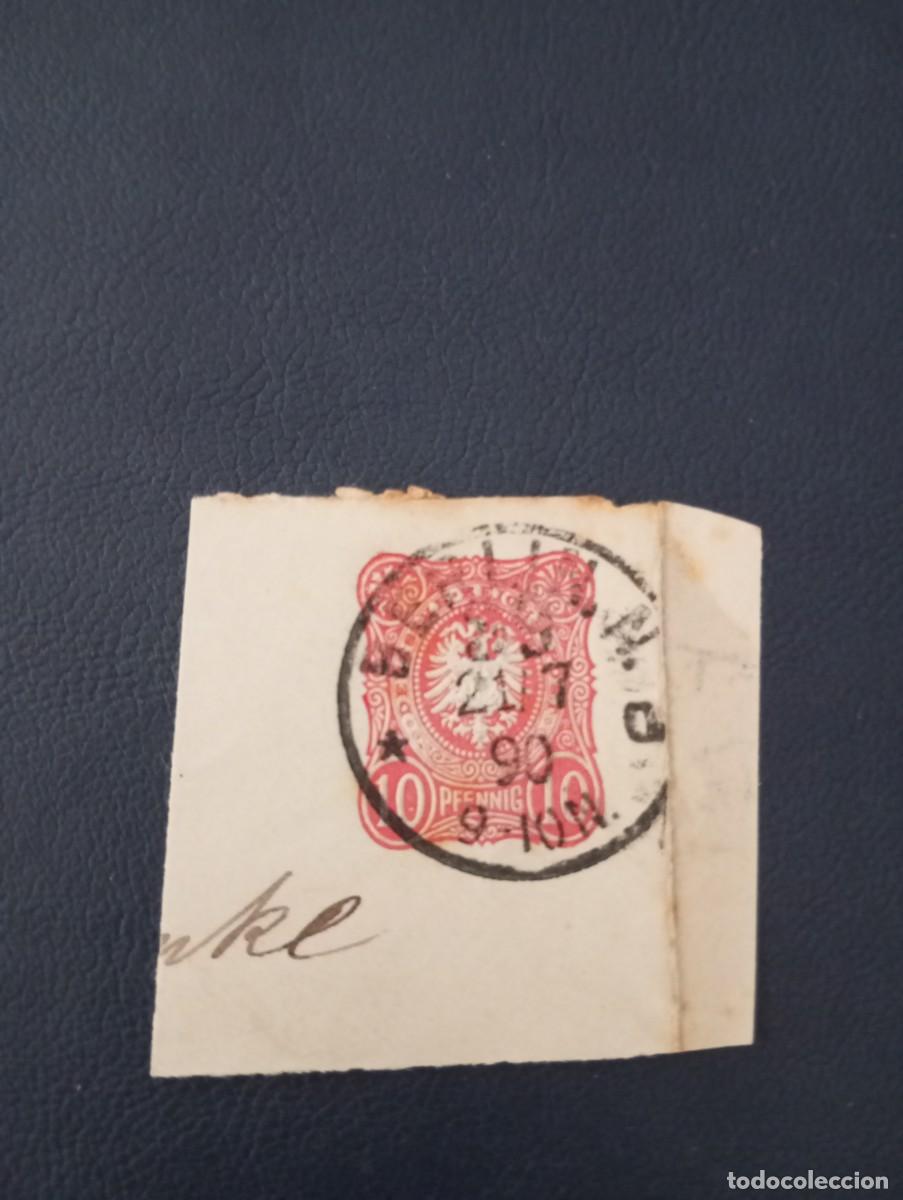 Sellos: ALEMANIA, 1900, MATASELLOS BERL&Iacute;N, FRAGMENTO KARTENBRIEF